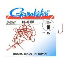 Гачок Gamakatsu LS-1010R Red # 10 25шт 
