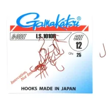 Крючок Gamakatsu LS-1010R Red #12 25шт 