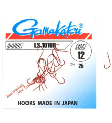Крючок Gamakatsu LS-1010R Red #12 25шт 