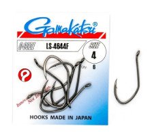 Гачок Gamakatsu LS-4644F Black # 4 6шт 