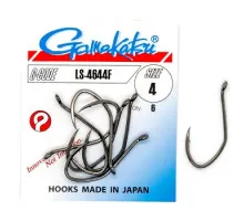 Hook Gamakatsu LS-4644F Black # 4 6pcs 