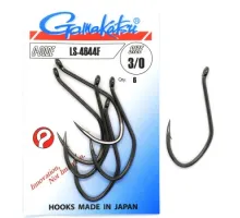 Hook Gamakatsu LS-4644F Black # 3/0 6pcs 
