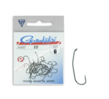 Hook Gamakatsu F17 Black # 6 25pcs