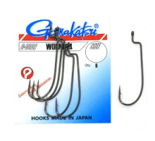 Гачок Gamakatsu офсетний Worm 34 Black # 1 6шт