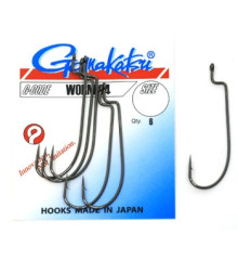 Крючок Gamakatsu офсетный Worm 34 Black #1 6шт