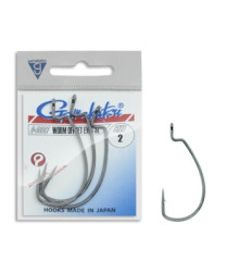 Крючок Gamakatsu офсетный Worm Offset EWG NS Black #4 6шт