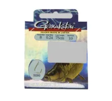 Гачок Gamakatsu BKD-3320G Carp 75cm Gold # 10 10шт 0.22mm