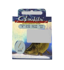 Крючок Gamakatsu BKD-3320G Carp 75cm Gold #10 10шт 0.22mm
