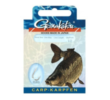Hook Gamakatsu BKD-3320G Carp 75cm Gold # 6 10pcs 0.26mm