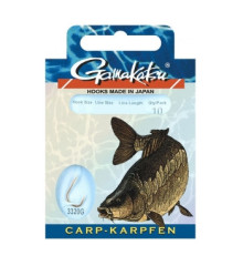 Крючок Gamakatsu BKD-3320G Carp 75cm Gold #6 10шт 0.26mm