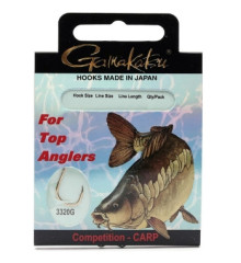 Крючок Gamakatsu BKD-3320G Carp 75cm Gold #2 10шт 0.30mm