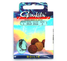 Крючок Gamakatsu BKS-3513F Boilie 20cm Black #4 2шт 0.30mm 