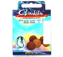 Крючок Gamakatsu BKS-3513F Boilie 20cm Black #1 2шт 0.30mm 