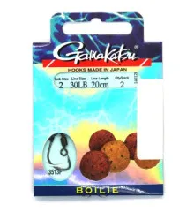 Гачок Gamakatsu BKS-3513F Boilie 20cm Black # 2 2шт 0.30mm 