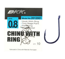 Крючок BKK Chinu With Ring 10pcs #0.8