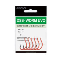 Крючок BKK для дроп шота DSS-Worm UVO #2/0