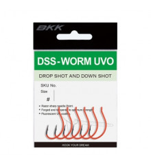 Крючок BKK для дроп шота DSS-Worm UVO #2/0