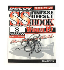 Крючок Decoy Worm 19 S.S. Hook 8, 10 шт