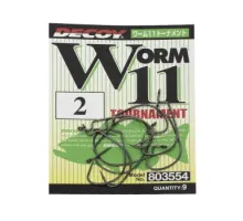 Decoy Worm 11 Tournament 2 Hook, 9pcs