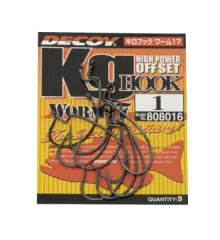 Гачок Decoy Worm17 Kg Hook #1 (9 шт/уп)