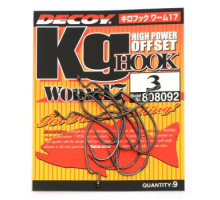 Decoy Worm 17 Kg Hook 3, 9pcs