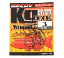 Гачок Decoy Worm17 Kg Hook #3 (9 шт/уп)