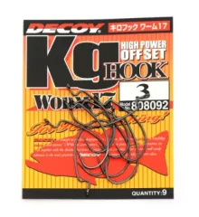 Гачок Decoy Worm17 Kg Hook #3 (9 шт/уп)