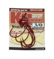 Крючок Decoy Worm17R Kg Hook R #3/0 6 шт/уп