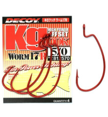 Крючок Decoy Worm17R Kg Hook R #5/0 4 шт/уп