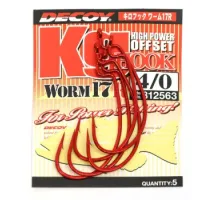Гачок Decoy Worm17R Kg Hook R #4/0 (5 шт/уп)