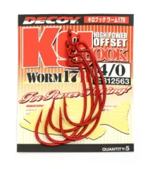 Гачок Decoy Worm17R Kg Hook R #4/0 (5 шт/уп)