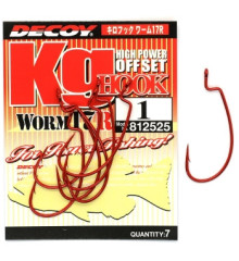 Крючок Decoy Worm17R Kg Hook R #1 7 шт/уп