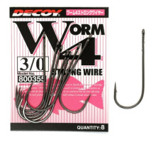 Крючок Decoy Worm 4 Strong Wire 3/0, 8шт
