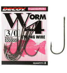 Крючок Decoy Worm 4 Strong Wire 3/0, 8шт