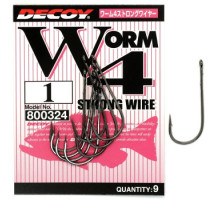 Крючок Decoy Worm 4 Strong Wire 1, 9шт