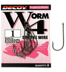 Крючок Decoy Worm 4 Strong Wire 1, 9шт