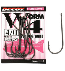 Крючок Decoy Worm 4 Strong Wire 4/0, 8шт