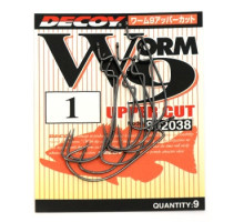 Decoy Worm 9 Upper Cut 1 Hook, 9pcs