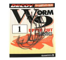 Decoy Worm 9 Upper Cut 1 Hook, 9pcs