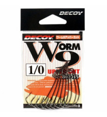 Крючок Decoy Worm 9 Upper Cut 1/0, 9шт
