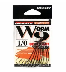 Decoy Worm 9 Upper Cut Hook 1/0, 9pcs