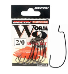 Крючок Decoy Worm 9 Upper Cut 2/0, 8шт