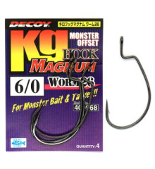 Крючок Decoy Worm26 Kg HOOK MAGNUM 6/0, 4 шт