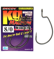 Крючок Decoy Worm26 Kg HOOK MAGNUM 8/0, 3 шт