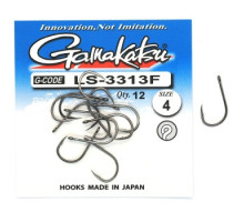 Гачок Gamakatsu LS-3313F N / L Black # 4 12шт 