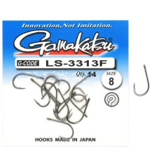 Крючок Gamakatsu LS-3313F N/L Black #8 14шт 