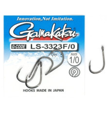 Крючок Gamakatsu LS-3323F N/L Black #1/0 5шт 