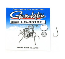 Крючок Gamakatsu LS-3313F N/L Black #6 14шт 