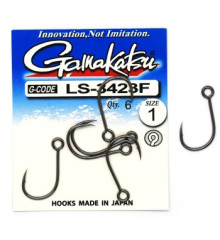 Крючок Gamakatsu LS-3423F N/L Black #1 6шт
