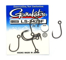 Крючок Gamakatsu LS-3423F N/L Black #2 6шт